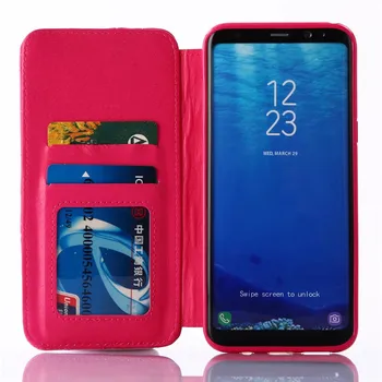 Padengti Samsung Note8 Su Deimantu, Bling Apversti Odos Piniginės Atveju Padengti Coque Note8 Telefono dėklas su kortelių lizdai