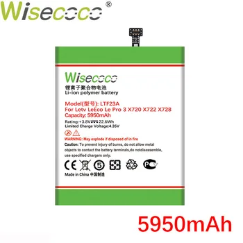 WISECOCO 5950mAh LTF23A Baterija LeEco Le Pro 3 X720 X722 X728 Mobiliojo Telefono Naujausias Gamybos Akumuliatorius Su Sekimo Numerį