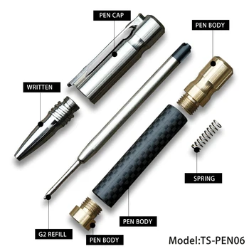 TWOSUN Originalus TC4 Titano Lydinio Rašyti pen Verslo Biuro Parašą pen Taktinis Rašiklis Kišenėje Pen Multi-tool EDC TS-PEN06