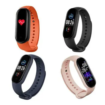 M5 Smart Žiūrėti 2020 Vyrų, Moterų Širdies ritmo Monitorius Kraujo Spaudimas Fitness Tracker Smartwatch Juosta 5 Sporto Žiūrėti 