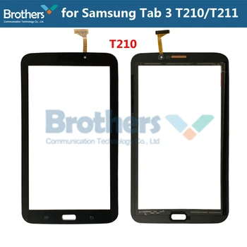 Tabletę Touch Panel Samsung Galaxy Tab 3 7.0 T210 T211 Touch Panel skaitmeninis keitiklis Stiklo Jutiklis Objektyvas SM-T210 SM-T211 LCD Ekranas