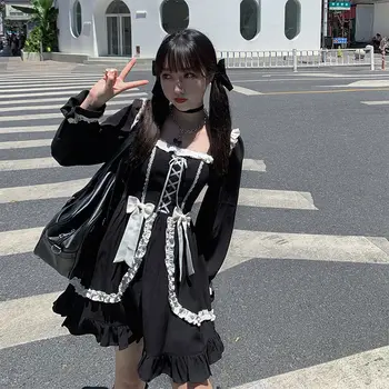 Heydress Japonijos Gothic Lolita Dress Mergaitė Kratinys Derliaus Dizaineris Mini Suknelė Japonija Kawaii Drabužių Patenka Suknelės Moterims