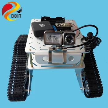 TD300 Dviaukštis Robotas WiFi Bakas, Važiuoklė su Vaizdo Kamera+Nodemcu ESP8266 Valdybos+Openwrt Maršrutizatorių Rinkinys pagal Programą Telefono RC Žaislas