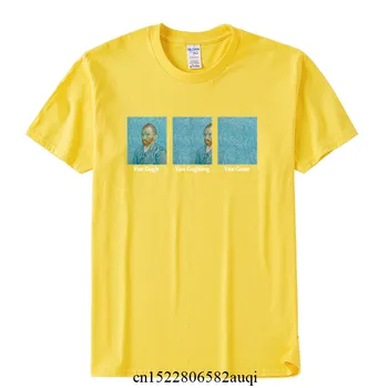 Vyrai Van Gogh Van Goghing Van Dingo Marškinėliai Moterims Juokinga Marškinėlius Vyrų Hip-Hop Medvilnės Streetwear Marškinėliai Homme Viršūnes,Lašas Laivas