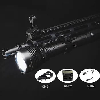 TrustFire 3600LM Ginklas Šviesos XHP70 LED Šautuvas taikymo Sritis Airsoft Ginklas, Pistoletas Šviesos Žibintus Medžioklės Kempingas priekinis žibintas lampe pistolet