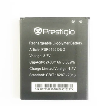 3.7 V, 2400mAh Pakeitimo PSP5455 Baterija Prestigio PSP 5455 DUO Bateria Batterie Mobiliojo Telefono Baterijas