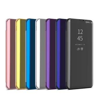 LG K50 K50S Atveju, Smart Apkalos Veidrodis, Flip Case For LG K50 K50S LMX520BMW LMX520EMW Odos Padengti Coque LGK50S Telefono Krepšiai Rubisafe