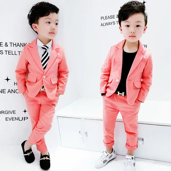 2020 naujas hot pink kūdikių sportiniai kostiumai geros kokybės slim berniukai šalies kostiumai 2-10 metų amžiaus vaikai kostiumai vestuvių gėlių Berniukai