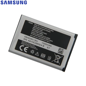 Originalaus Samsung Akumuliatoriaus S5620I S5630C S5560C W559 J808 F339 S5296 C3322 L708E C3370 C3200 C3518 S5610 AB463651BU 1000mAh