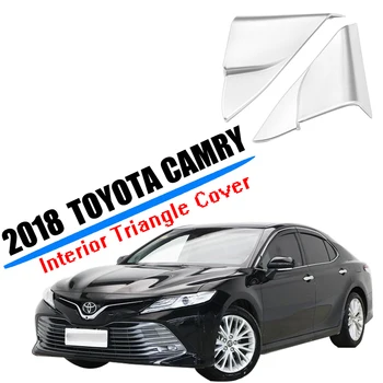 Toyota Camry 2018 2019 2020 Interjero Priekinio Lango statramsčio padengti ABS Durų Trikampio Rėmo Išoriniai Bagetai Dangčio Apdaila