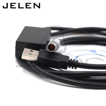 Jungtis 5 pin to USB kištukas LEICA TS402/802/06/02/ duomenų kabelį