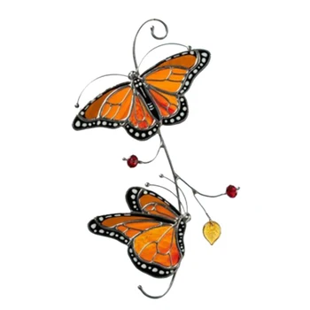 Išskirtinį Metalo Monarch Butterfly Langą Pakabukas Apdailos Amatų Drugelio Formos Vėjo Varpeliais, Namų Kambarį Apdaila