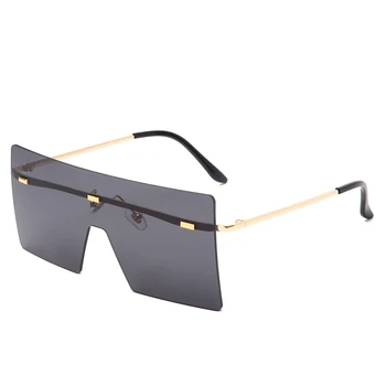 Mados Negabaritinių Akiniai nuo saulės Moterims Retro Vintage Metalo Saulės akiniai Prabangos Prekės ženklo Dizainas Taškus Akiniai oculos de sol feminino