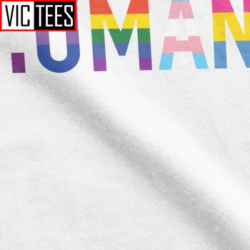 Vyrai Žmogaus-LGBT T-Marškinėliai Vyrams Gėjų Pansexual Nelytinės Biseksualų Derliaus Tees Grynos Medvilnės Drabužius Vasaros Marškinėliai