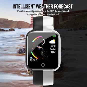 I5 Smart Žiūrėti Vandeniui Širdies ritmo Monitorius Fitness Tracker Pedometer Apyrankę pk IWO 8 10 Sporto Žiūrėti Huawei Honor