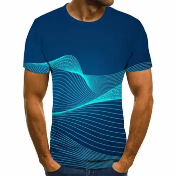 Europa ir Jungtinės amerikos valstijos karšto naujas stilius tinklinio modelio 3D skaitmeninis spausdinimas, T-atsitiktinis marškinėliai trumpomis rankovėmis apvalios kaklo