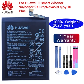 Hua Wei Originalus Telefonas HB446486ECW 4000mAh Baterija Huawei P smart Z/garbės 9X/garbės 9X Pro/Nova5i/Mėgautis 10 Plius Baterija