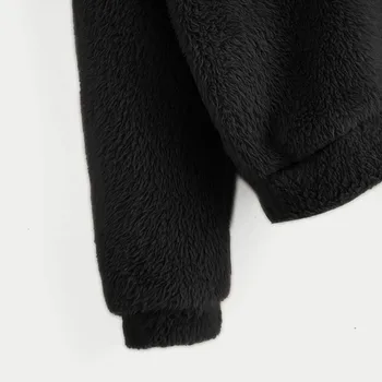Hoodies Moterys Ilgomis Rankovėmis Fleece Series Šiltas Lokys 2020 Neapibrėžta Sudaderas Formos Fuzzy Hoodie Puloveris Ropa De Mujer