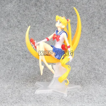 15CM Sailor Moon Usagi Tsukino Sailor Moon Statulėlės Lėlės, Žaislai, PVC Veiksmų Skaičius, Kolekcines, Modelis Žaislų Rinkinys Vaikams Dovanų