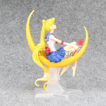 15CM Sailor Moon Usagi Tsukino Sailor Moon Statulėlės Lėlės, Žaislai, PVC Veiksmų Skaičius, Kolekcines, Modelis Žaislų Rinkinys Vaikams Dovanų