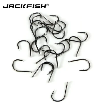 JACKFISH didelis anglies plieno karpių žvejybos kabliukai 500pcs/set 10 dydis 3#~12# pack jig galva karpių Žvejybos įrankiai, Reikmenys