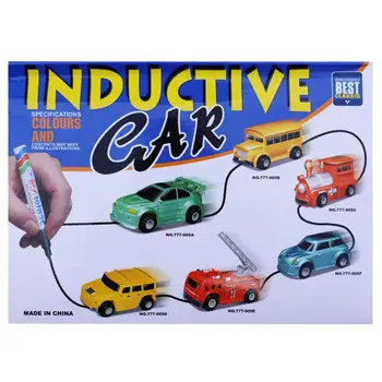 1pcs Mini Magic Pen Indukcinis Žaislinių Automobilių modelių Serija Įspūdį Sekti Linija piešiama Žaislai Vaikams, Berniukams, Vaikams Kalėdų Dovana