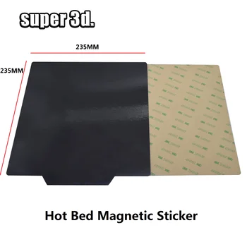 3D Spausdintuvas Magnetinis Lipdukas 235*235mm Aikštėje Heatbed Įklijos Spausdinimo Lova Juosta Šilumos Popieriaus Ender-2 Ender-3 cr-20 Karšto Lova