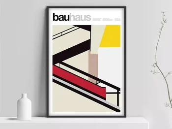 Bauhaus Laiptai, plakatas, Veimaro 1923 M., Bauhaus Paroda spausdinti, Herbert 