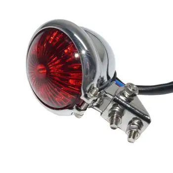 Galiniai Šviesos Aukšto Ryškumo Maži, Apvalūs Retro Motociklų LED Stabdžio Signalas Liekamosios Šviesos diodų (LED Maži, Apvalūs Uodegos Šviesos Cinko Lydinys