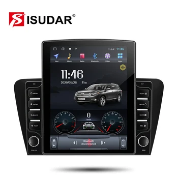 Isudar H53 4G 1 Din Android Automobilio Multimedijos Auto Radijo Skoda/Octavia - GPS 8 Branduolių RAM 4GB ROM 64GB 1080P DVR Kamera DSP