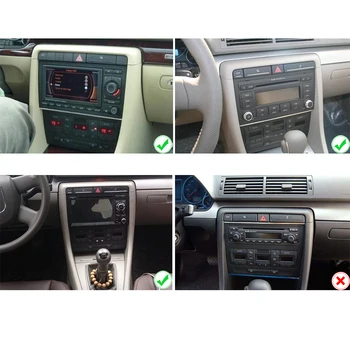 Android 10.0 4+64G Automobilio Radijo Grotuvas GPS Navigacija Audi A4, S4, RS4 2003-2012 automobilio Multimedijos Grotuvas Radijas stereo Galvos Vienetas dsp