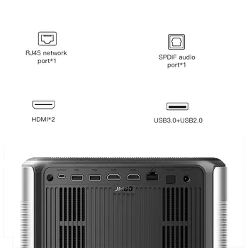 JMGO X3 Projektorius 3840x2160 dpi Projektorius 4k TELEVIZORIŲ, Namų Kino sistemos, Vaizdo HDMI DLP Proyector Bluetooth wifi Beamer Kinų Versija