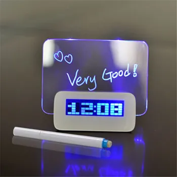 Skaitmeninis Laikrodis LED Despertador Liuminescencinės su švieslentė USB 4 Port Hub Stalas Stalo Laikrodis Su Kalendoriumi Mėlyna namų