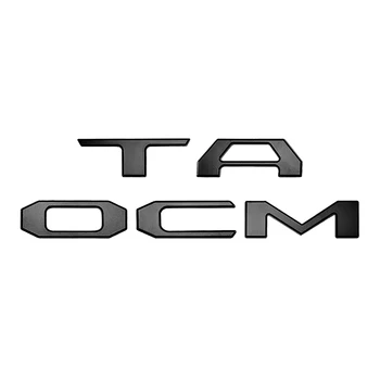 3D Iškėlė Bagažinės Įterpti Raidžių Emblema Toyota Tacoma 2016-2019 Emblema Įdėklai (Matinis Juodas)
