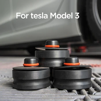 MICTUNING 4pcs Automobilių Važiuoklės Detalių Jack Liftas Taško kempinėlės Tesla Model 3 Auto Jack Taško Pad Adapteris Baterijos Dažų Apsaugos