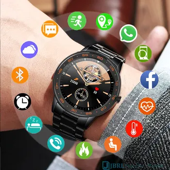 Nerūdijančio Plieno Smart Watch Vyrų Vyrų Smartwatch Elektronika Smart Laikrodis 