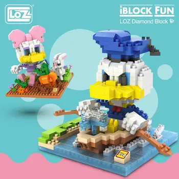 LOZ Deimantų Blokai Animacinių filmų Gyvūnų Anime Mielas Kawaii figūrėlių, Micro Statybiniai Blokai, Plytos, Švietimo Žaislai Asamblėjos Modelis