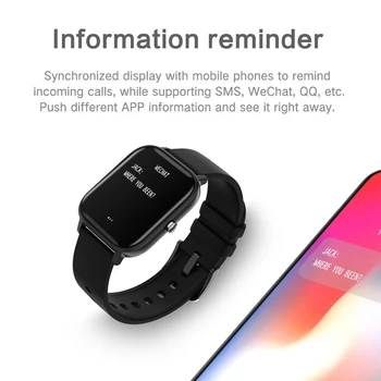 P8 Smart Watch Vyrai, Built-in Žaidimų IP67 atsparus Vandeniui Fitness tracker Širdies ritmo Monitorius Moteris Smartwatch 