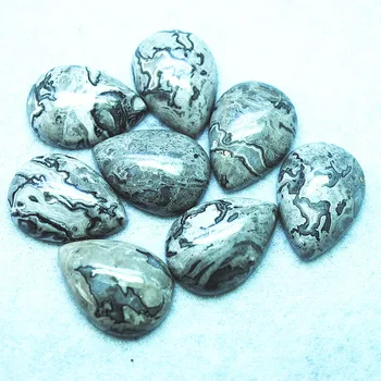 4pcs sintetinio malachito akmuo cabochons teardrops formos 18x25mm didmeninė kaina su geriausios kokybės papuošalai išvados ir componen