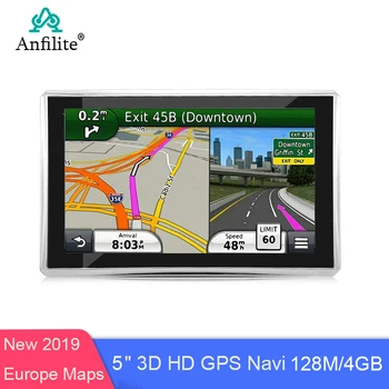 5 colių HD Automobilio OS CE 6.0 GPS Navigacija, 800MHZ CPU, FM/4GB/128M DDR3 Naujausi Žemėlapiai, Europa/JAV/Rusija MTK MS2531 transporto priemonės Navi