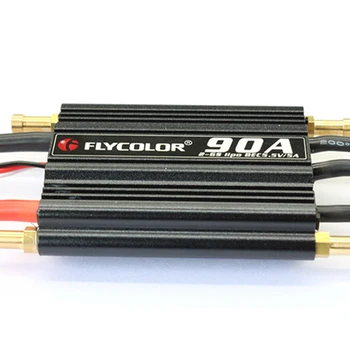 Flycolor 90A Brushless ESC RC Valtis 2-6S su 5.5 V/5A BEC