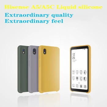 Originalus Telefoną Atveju Hisense A5 A5C A5 PRO CC Minkšti silikoniniai Dažai Telefono Skystu silikonu Ereader Ebook atveju