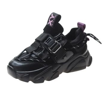 Gumos Lace-up Sneakers Moterų Atsitiktinis Butai, Suapvalinti Tne PU Butas platforminiai Batai Moterims Vulkanizuoto Avalynė Moteris Rudenį Ponios Batai