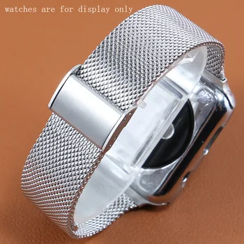 Bauda Plieno Watchband 38 40 42 44mm juoda aukso, sidabro, rožinė aukso Apyrankę Pakeitimo Diržas iwatch6 5 4 3 Serija Žiūrėti Grandinės