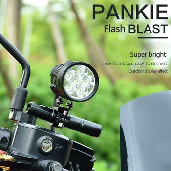 1 Arba 2VNT 3 rūšių 120W/Pora 3000LM/Pora 6LED Motociklo LED Žibintų Vairavimo Rūko Šviesos Lempos Didelės Galios Šviesos Vietoje