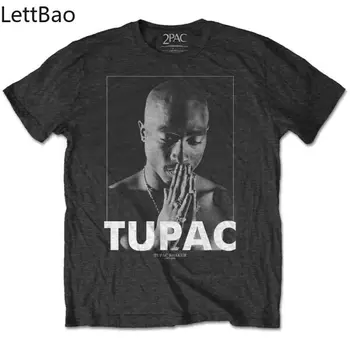 Tupac Melstis, Hip-Hop Rap Muzikos 2Pac Mens Black T-shirt Harajuku Vyrų/Moterų Marškinėliai Atsitiktinis Marškinėliai, Vasarą Medvilnės Viršų