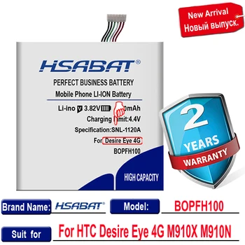HSABAT Naujas 4100mAh B0PFH100 / BOPFH100 Pakeitimo Baterija HTC Desire Akių 4G M910X M910n