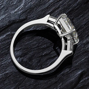 Putojantis 8*11mm 7 karatų AAAAA+ Cirkonis 925 Sterlingas sidabro žiedai moterų Aukščiausios kokybės Sužadėtuvių Vestuvės juvelyrika Dovanos