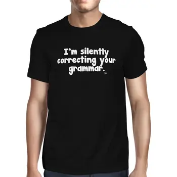 1Tee Mens Im Tyliai Ištaisyti Savo Gramatiką, Marškinėliai