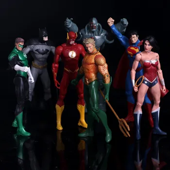 Anime Figūra Super, Batman, Green Lantern, Flash Supermenas Įdomu Moteris PVC Veiksmų Skaičiai, Vaikams, Žaislai, Lėlės Modelis 17cm